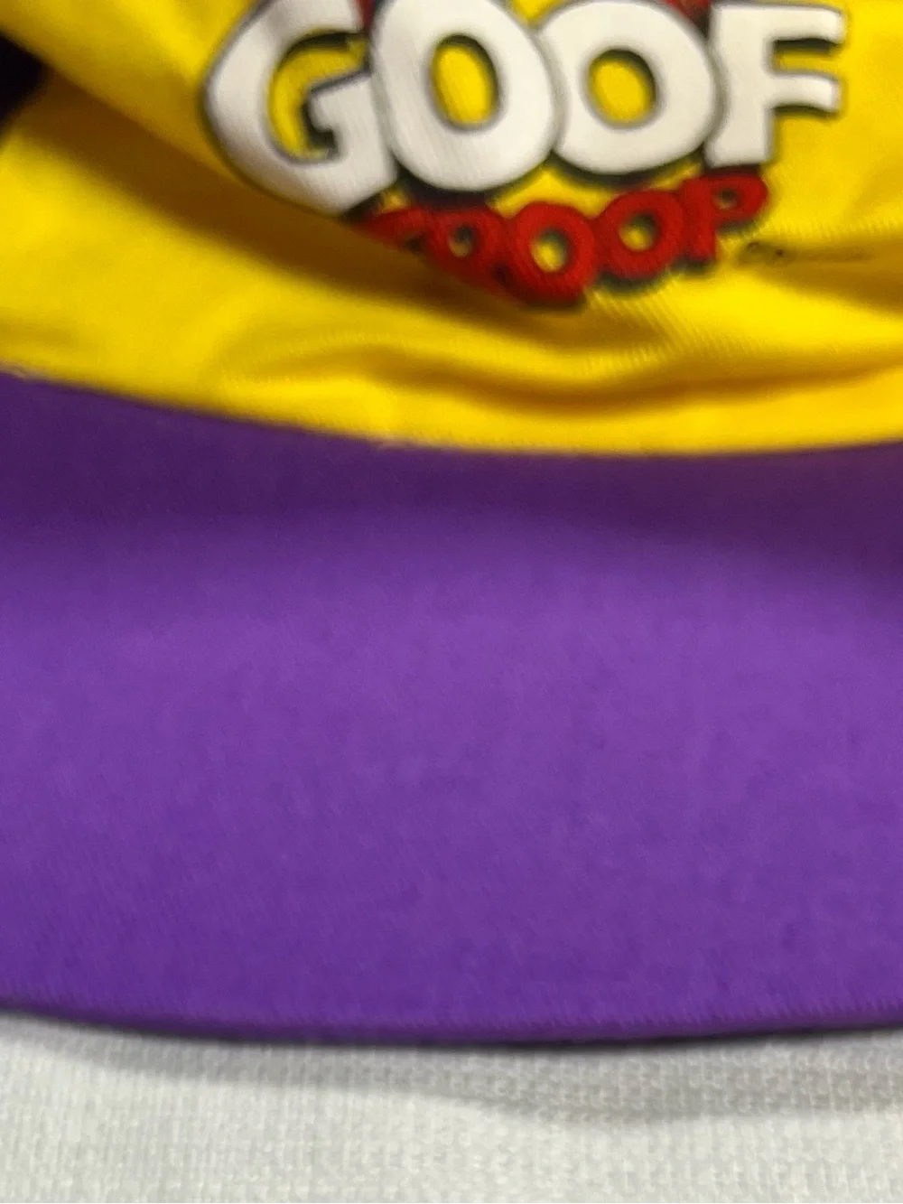 Goof Troop Yellow & Purple Character Youth Children’s vintage Hat